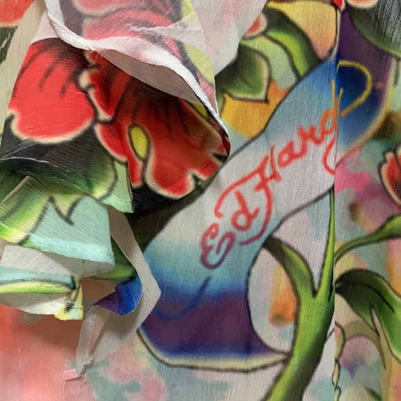 Ed Hardy Ruffled Blouse - Picture 10 of 13